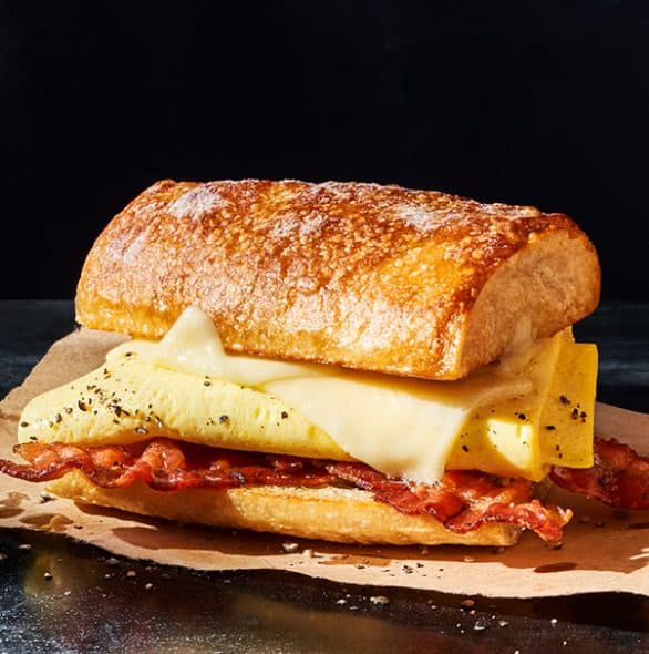 Order Bacon, Scrambled Egg & Cheese On Ciabatta food online from Panera store, Manassas on bringmethat.com