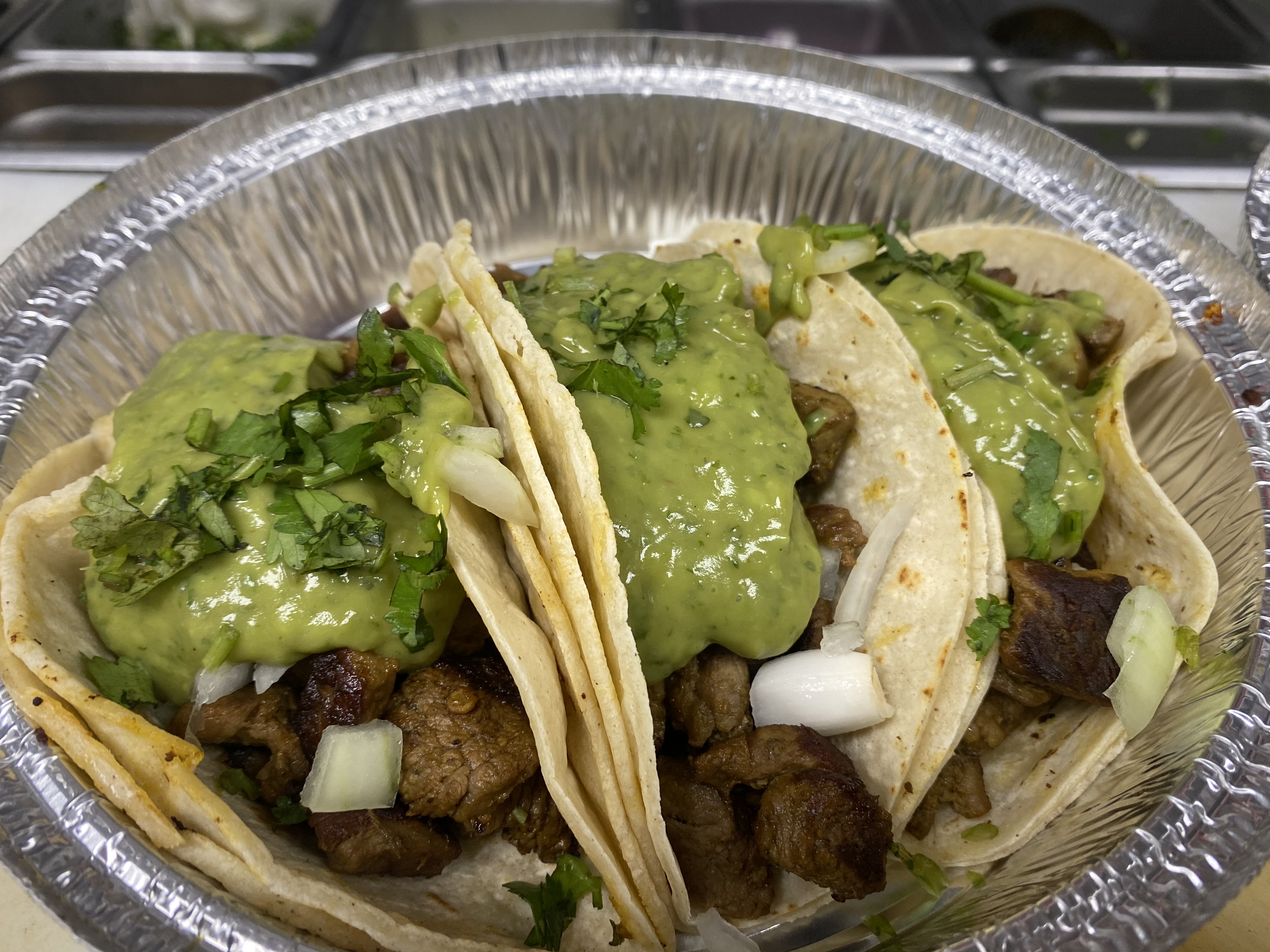 Order Taco Bistec food online from Sabores Latinos Restaurant & Bakery Corp. store, Richmond Hill on bringmethat.com