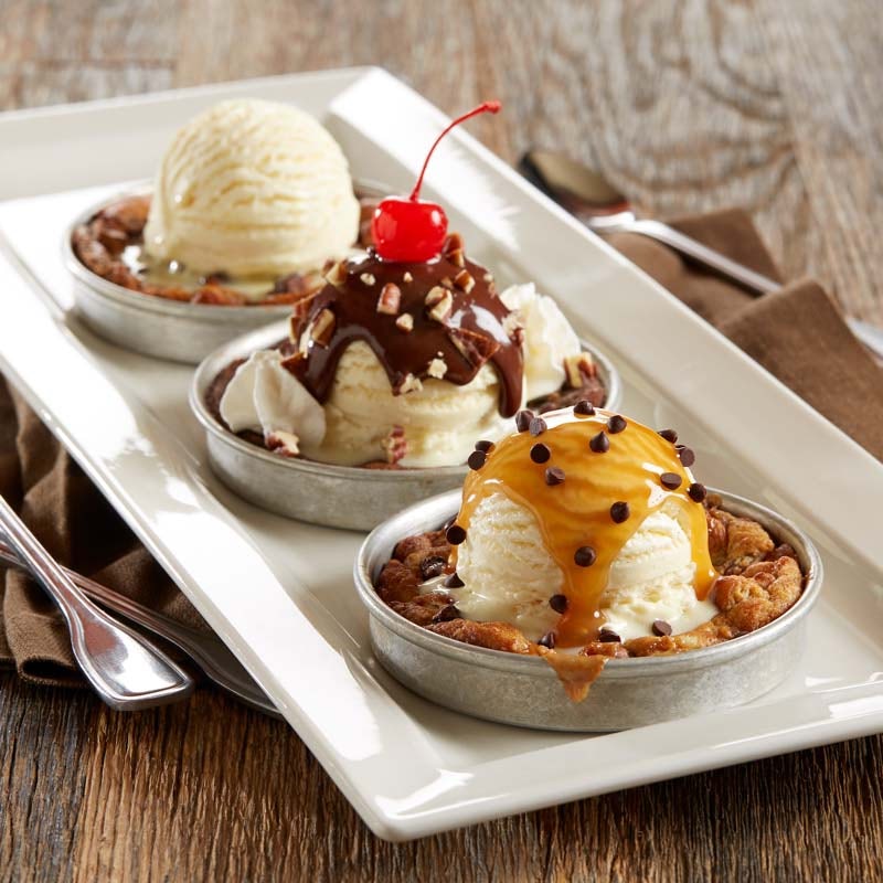 Order Pizookie® Trio food online from BJ's Restaurant & Brewhouse store, Waco on bringmethat.com