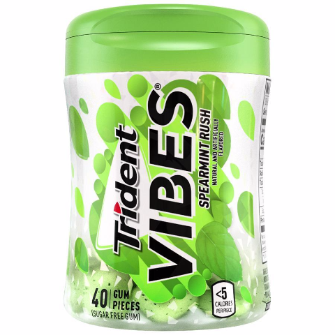 Order Trident Vibes Spearmint Rush 40 Count food online from 7-Eleven store, Willis on bringmethat.com