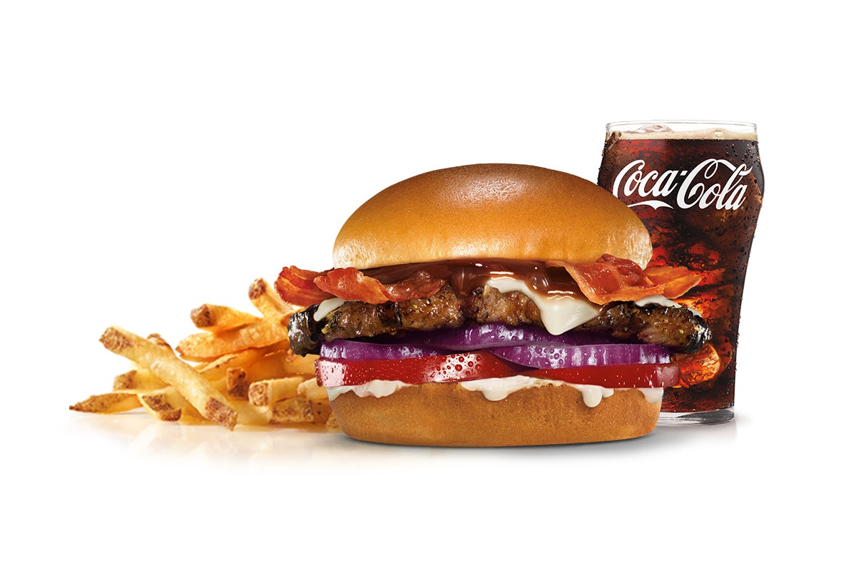 Order A1 Steakhouse Angus Thickburger Combo food online from Carl's Jr. store, Phoenix on bringmethat.com