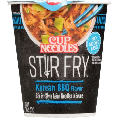 Order Cup of Noodles Stir Fry Korean BBQ 3oz food online from 7-Eleven store, Aurora on bringmethat.com