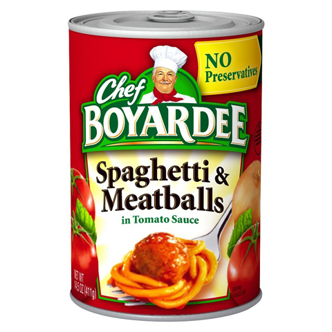 Order Chef Boyardee Spaghetti & Meatballs 14.5oz food online from 7-Eleven store, Arlington on bringmethat.com