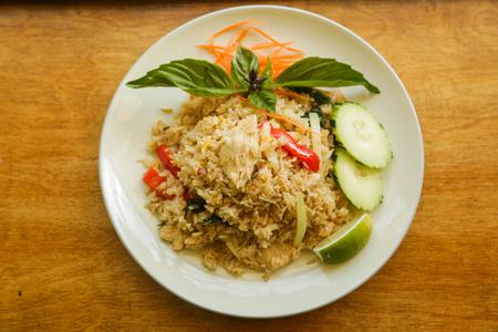 Order FR2. Spicy Basil Fried Rice food online from Lum Dee Thai Cuisine store, Brooklyn on bringmethat.com