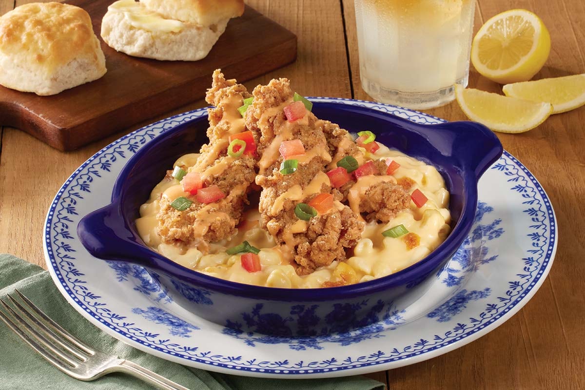 Order Buffalo Buttermilk Ranch Mac n' Cheese food online from Cracker Barrel store, Rochester on bringmethat.com