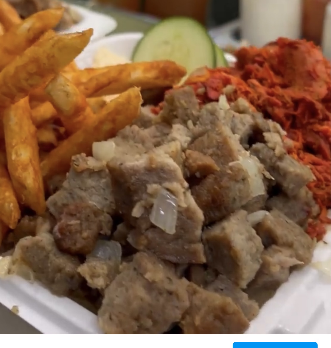 Order Mix Combo Over Rice Platter food online from Halal Munchies store, Queens on bringmethat.com