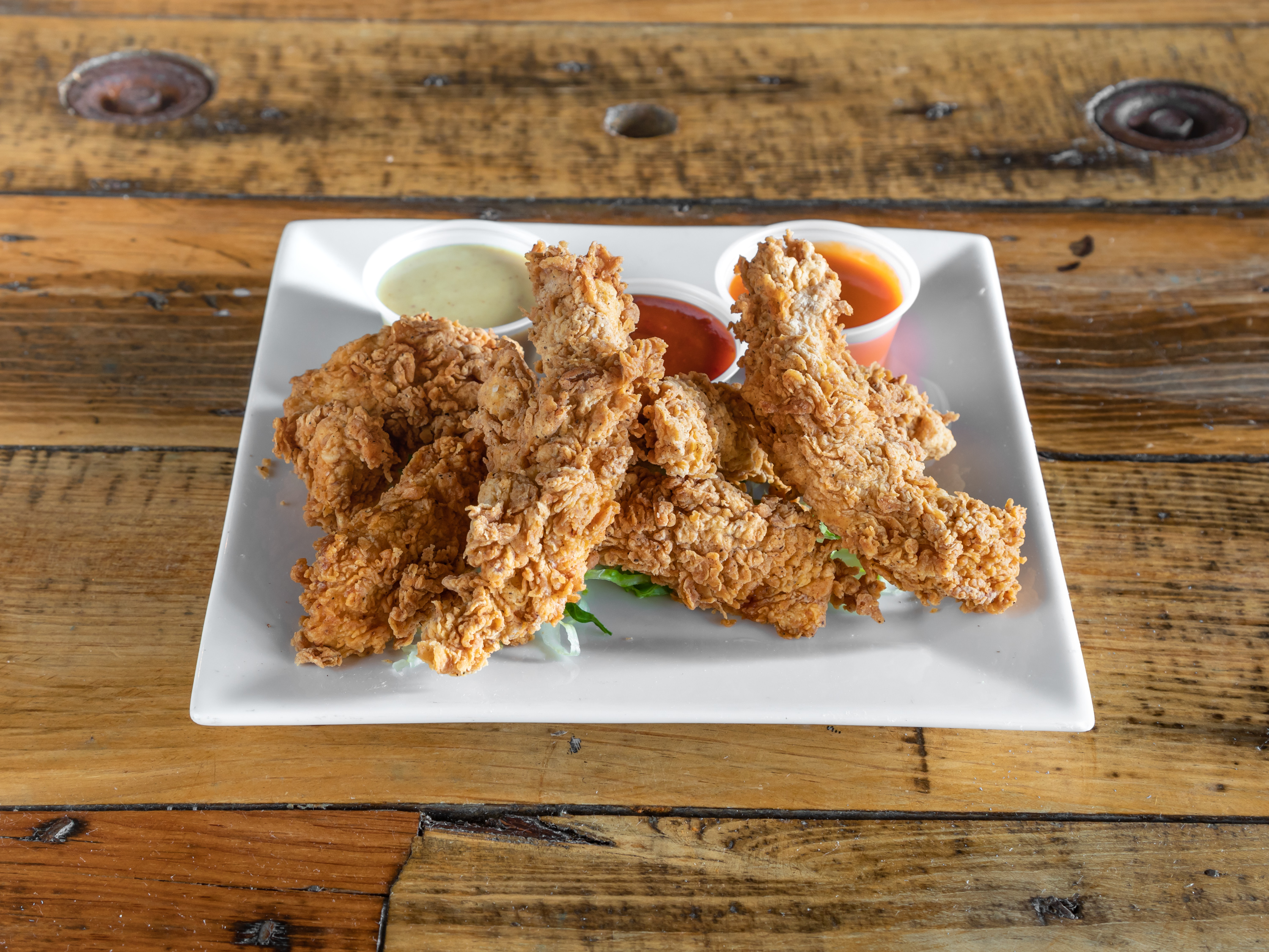 Order BUTTERMILK FRIED CHICKEN FINGERS food online from Keg & Lantern Brewing store, Brooklyn on bringmethat.com