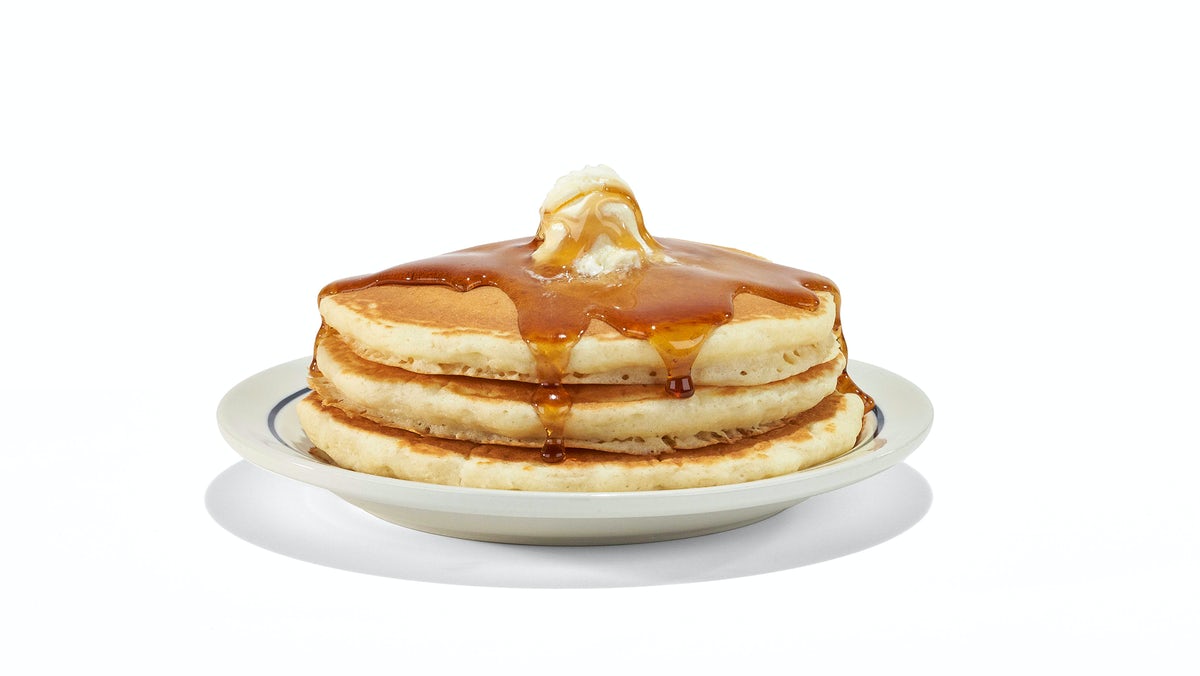 Order Original Buttermilk Pancakes - (Short Stack) food online from Ihop store, Elkhart on bringmethat.com