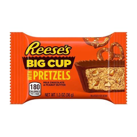 Order Reese's Big Cup with Pretzels Peanut Butter Cups 1.3oz food online from 7-Eleven store, Lynchburg on bringmethat.com