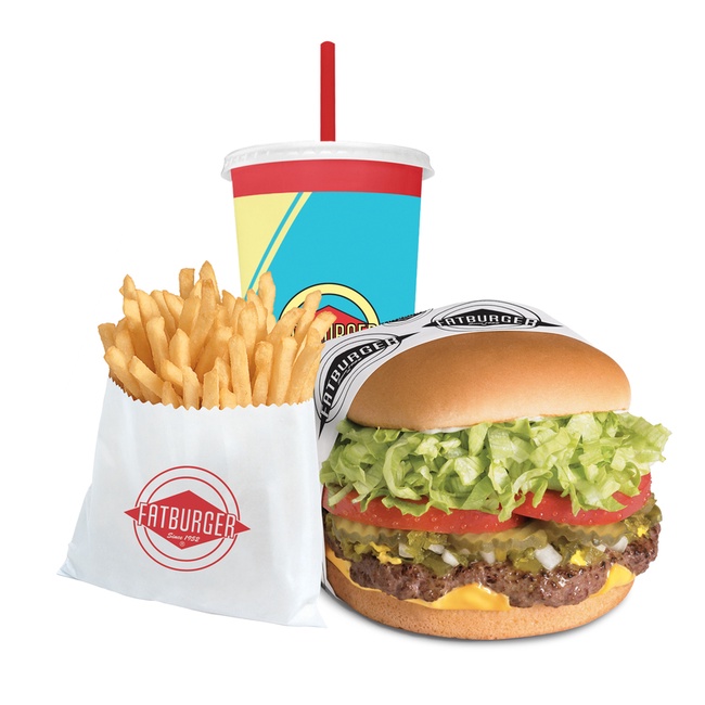 Order Large Fatburger (1/2lb) Meal food online from Fatburger - West Hollywood store, Los Angeles on bringmethat.com