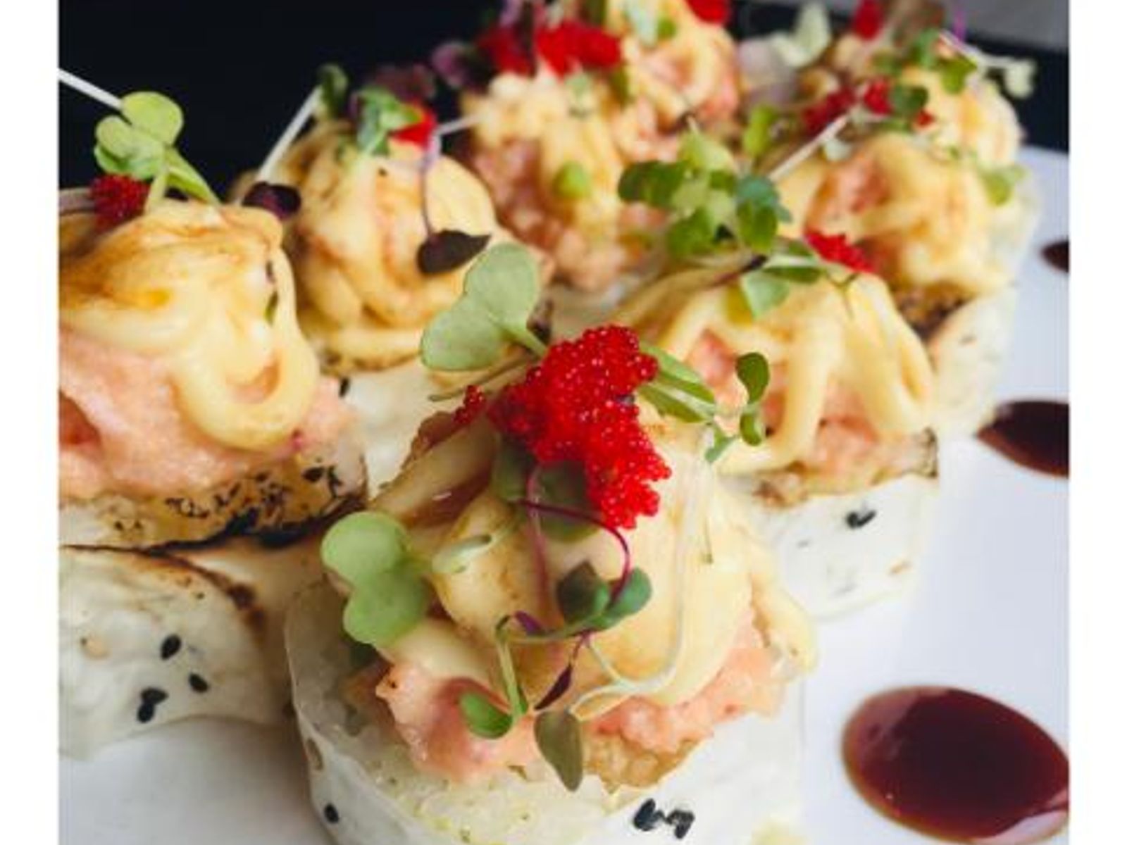 Order Dynamite Roll food online from Takumi Hibachi Sushi & Lounge store, Bay Shore on bringmethat.com