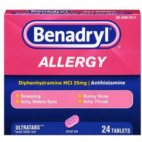 Order Benadryl Ultra 24 Count food online from 7-Eleven store, Natick on bringmethat.com