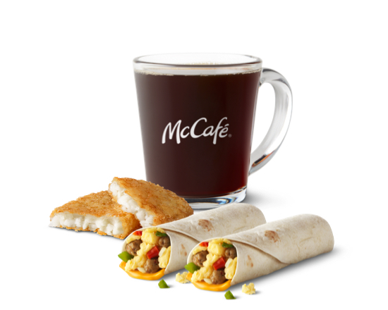Order 2 Sausage Burrito Meal food online from McDonald's store, Anchorage on bringmethat.com