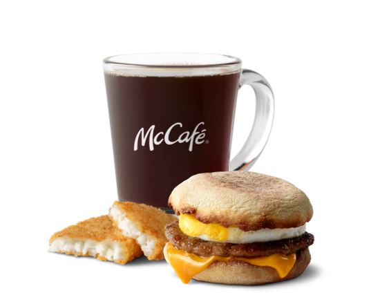 Order Sausage Egg McMuffin Meal food online from McDonald's store, Anchorage on bringmethat.com