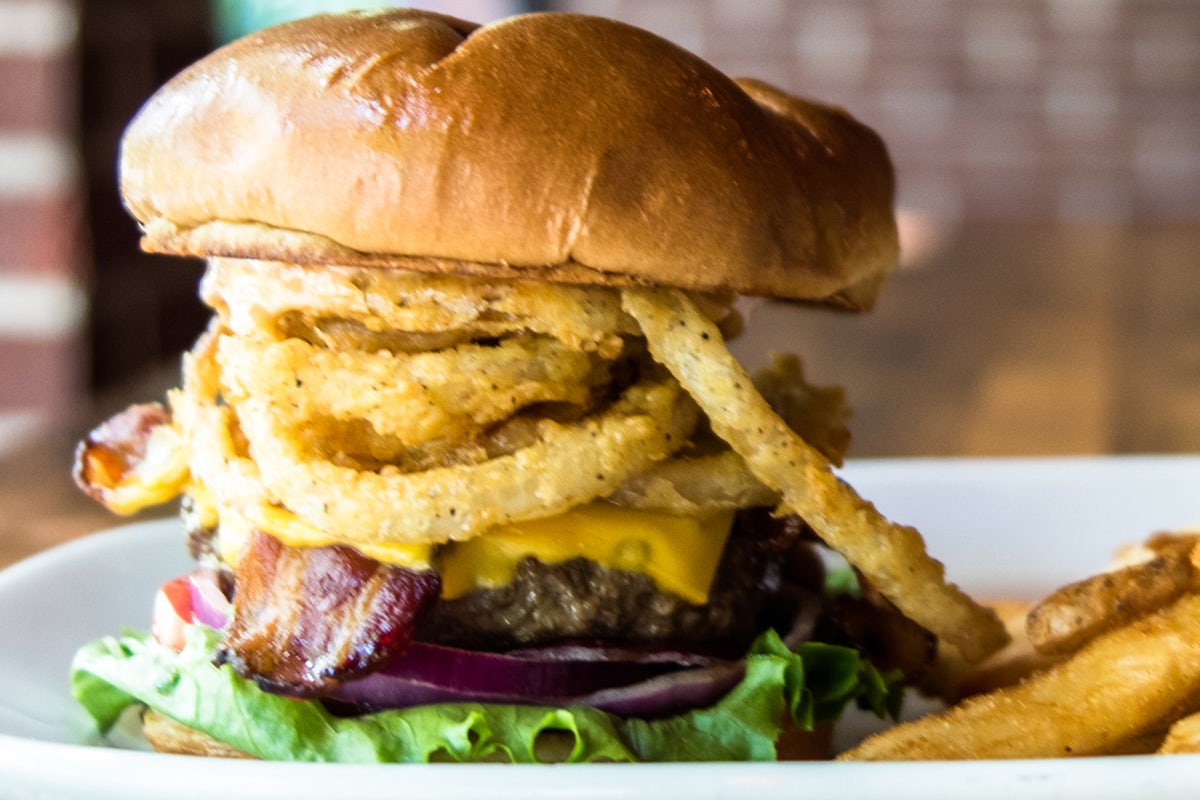 Order Pub Burger* food online from Carolina Ale House store, Wake Forest on bringmethat.com