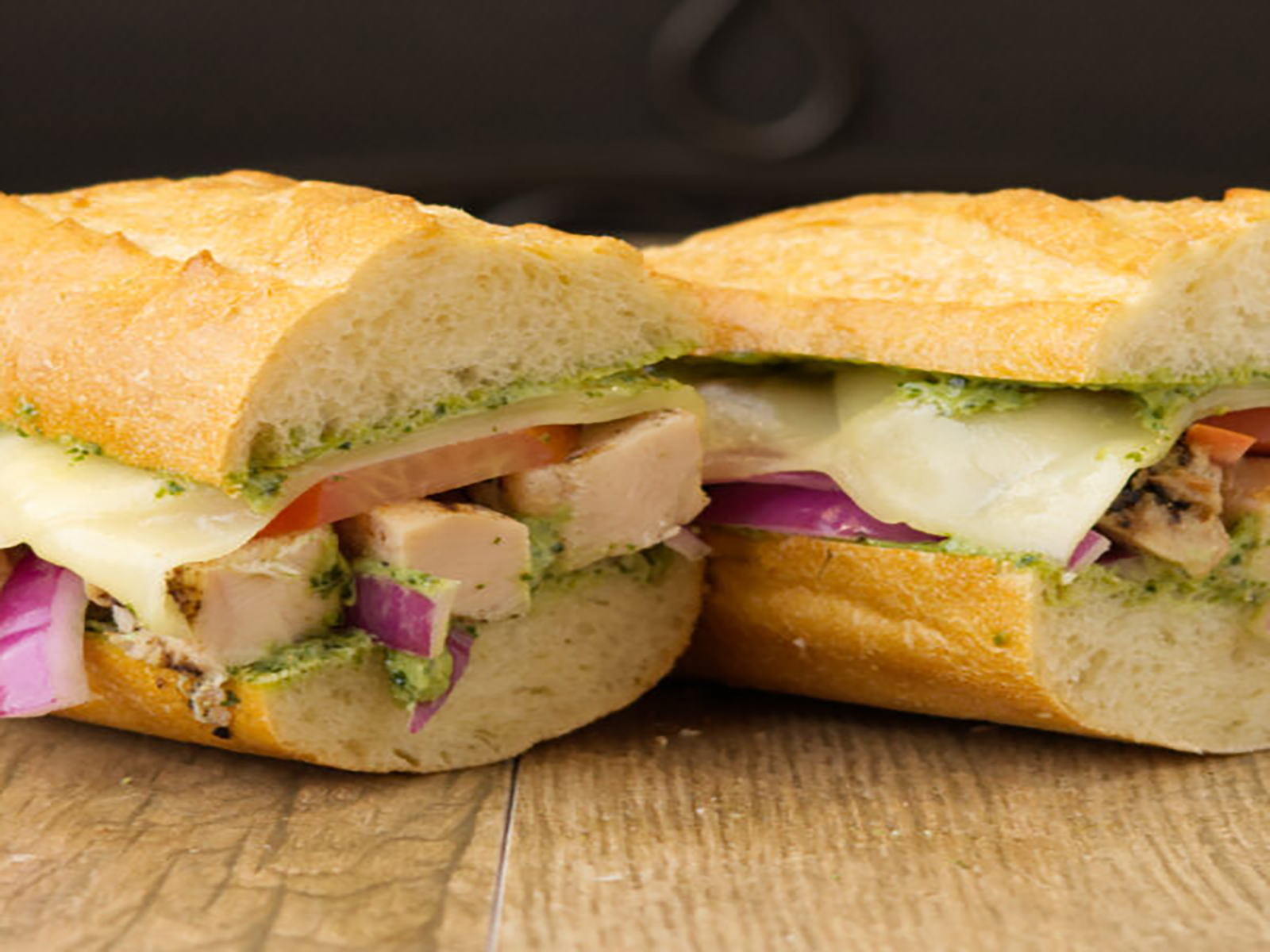 Order Pesto Chicken San'wench food online from Buccaneer Pizza store, Santa Ana on bringmethat.com