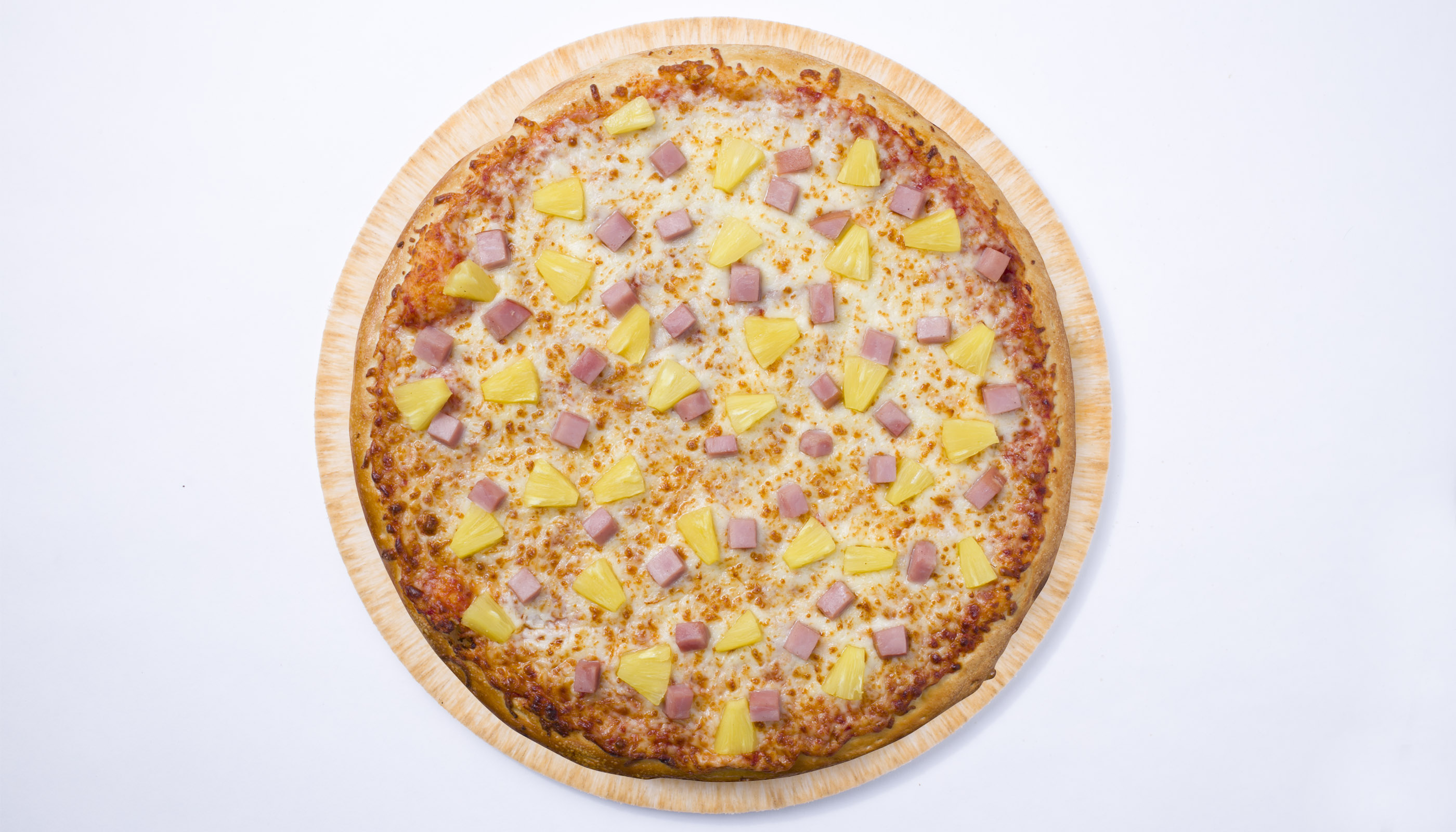 Order Large Thin Crust Hawaiian Pizza food online from John Incredible Pizza store, Buena Park on bringmethat.com