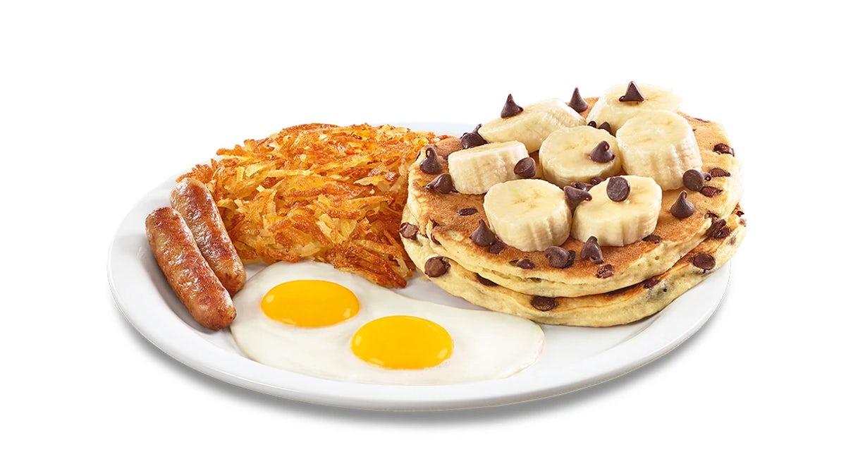 Order Choconana Pancake Breakfast  food online from Denny's store, Thomasville on bringmethat.com
