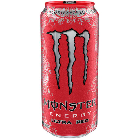 Order Monster Energy Ultra Red 16oz food online from Circle K And Liquors store, Fontana on bringmethat.com