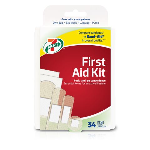 Order 7-Select First Aide Kit 34 Count food online from 7-Eleven store, Natick on bringmethat.com
