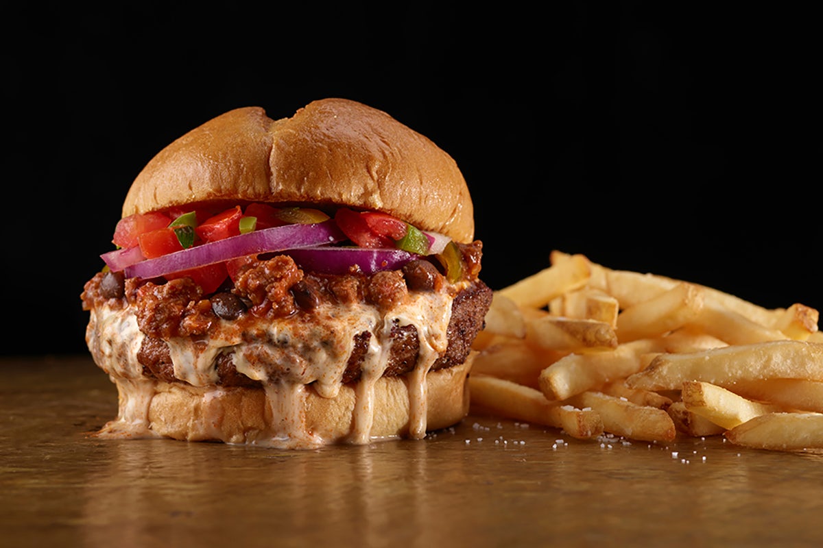 Order Chili Queso Burger food online from Ruby Tuesday store, Thomasville on bringmethat.com