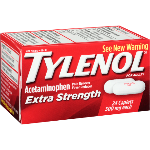 Order Tylenol Extra Strength Caplets 24 Count food online from Circle K And Liquors store, Fontana on bringmethat.com