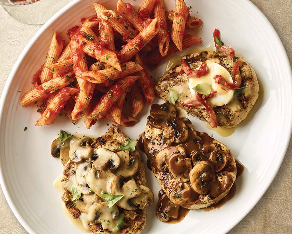 Order Chicken Trio food online from Carrabba's Italian Grill store, Murrells Inlet on bringmethat.com