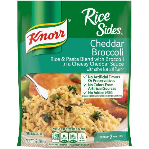 Order Knorr Rice Sides Cheddar Broccoli 5.7oz food online from 7-Eleven store, Natick on bringmethat.com