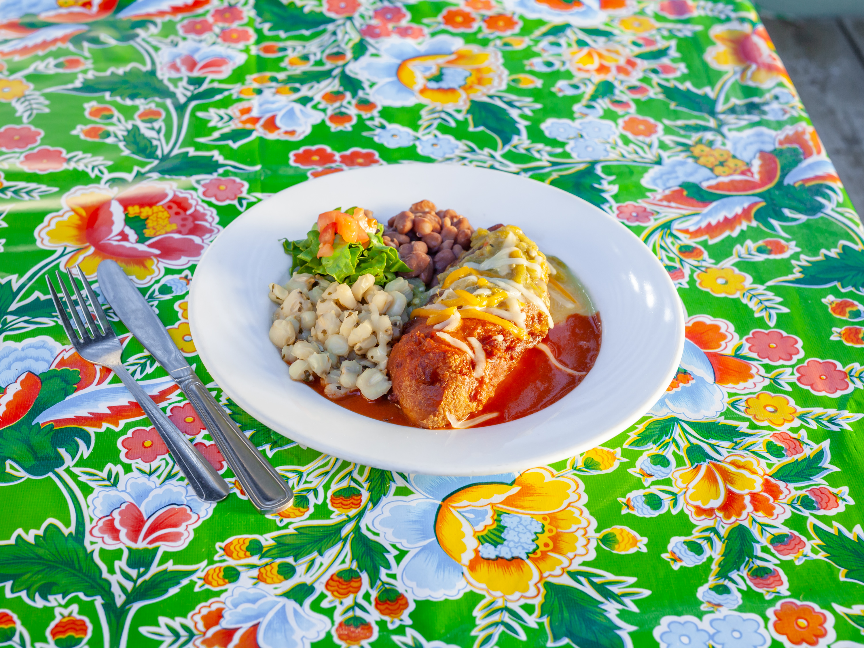 Order Chile Relleno food online from La Panza Cafe store, Portland on bringmethat.com