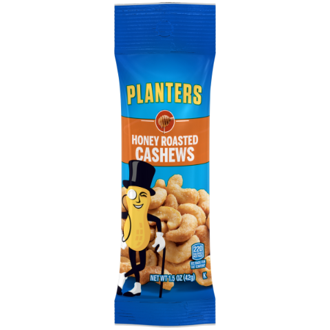 Order Planters Honey Roasted Cashews 1.5oz food online from 7-Eleven store, Natick on bringmethat.com