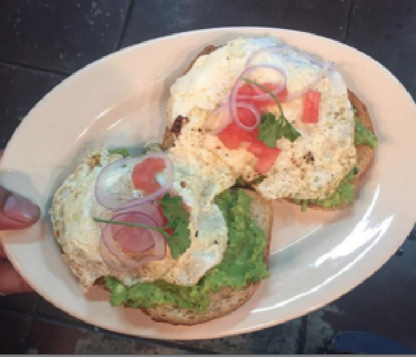 Order Avocado Egg Toast food online from Street Level Cafe store, Los Angeles on bringmethat.com