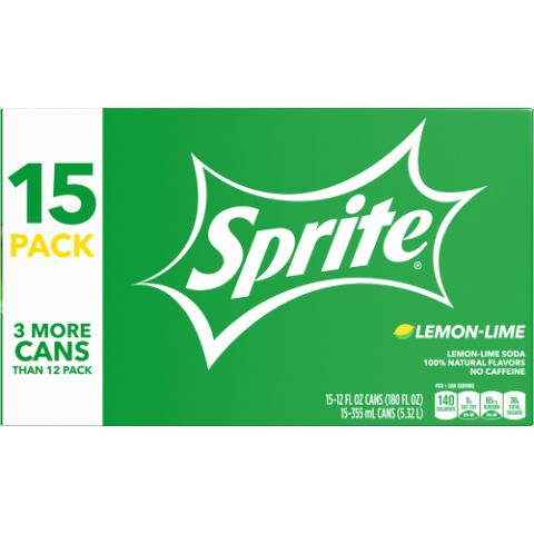 Order Sprite 15 Pack 12oz Can food online from 7-Eleven store, Lynchburg on bringmethat.com