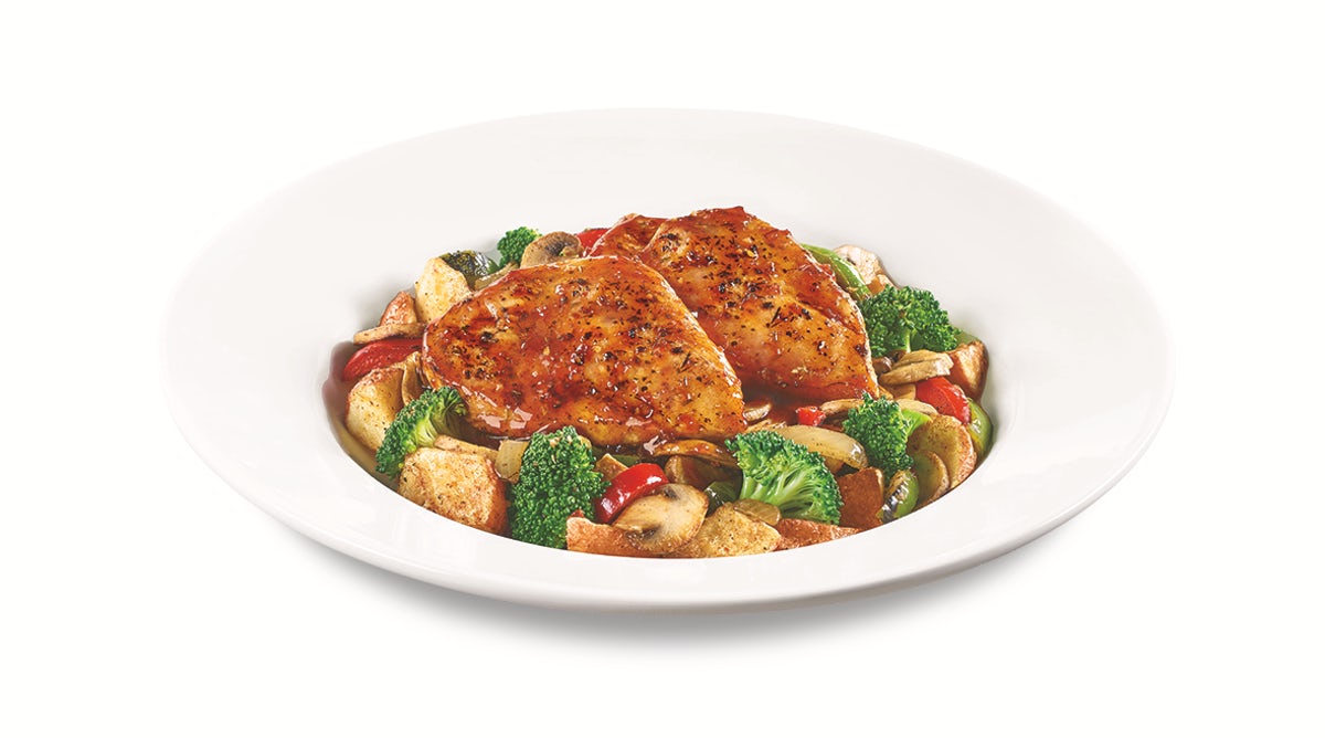Order Bourbon Chicken Bowl food online from Denny's store, Thomasville on bringmethat.com