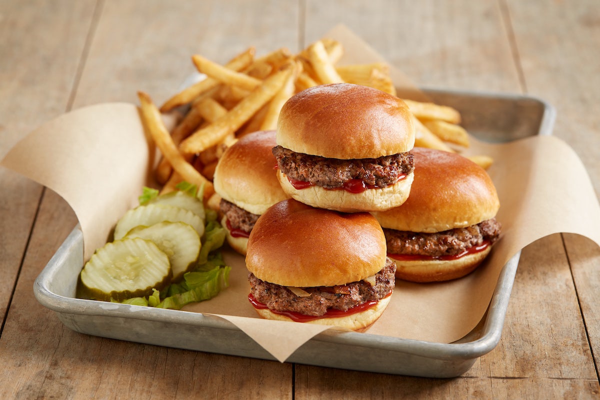 Order Sliders With Fries* food online from BJ's Restaurant & Brewhouse store, Waco on bringmethat.com