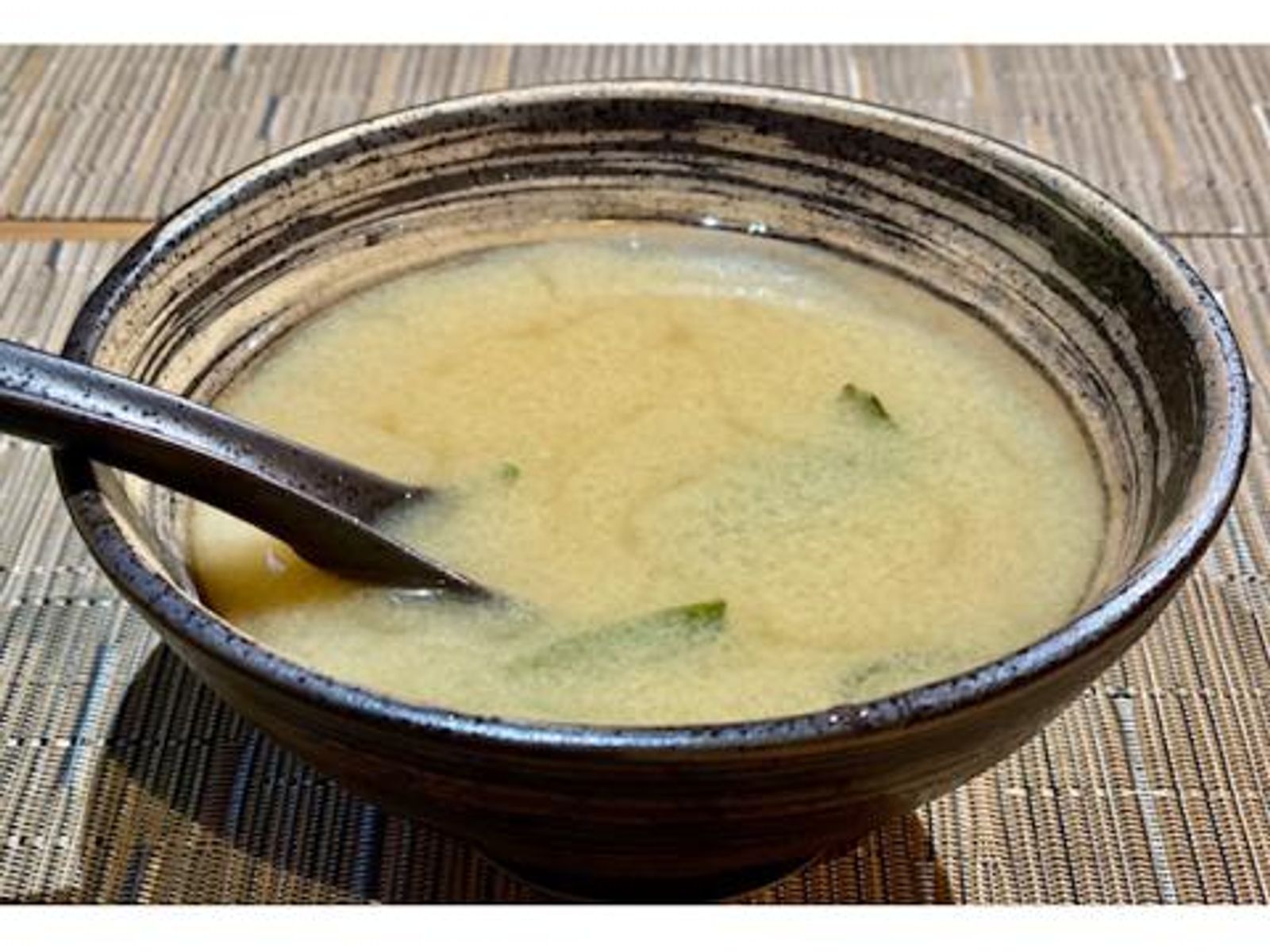 Order Blonde Miso Soup food online from Takumi Hibachi Sushi & Lounge store, Bay Shore on bringmethat.com