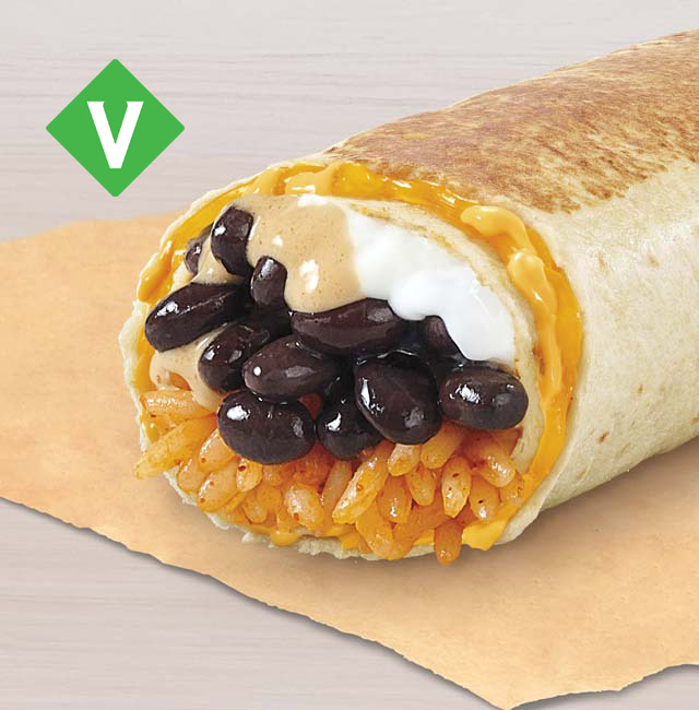Order Black Bean Quesarito food online from Taco Bell store, Proctorville on bringmethat.com