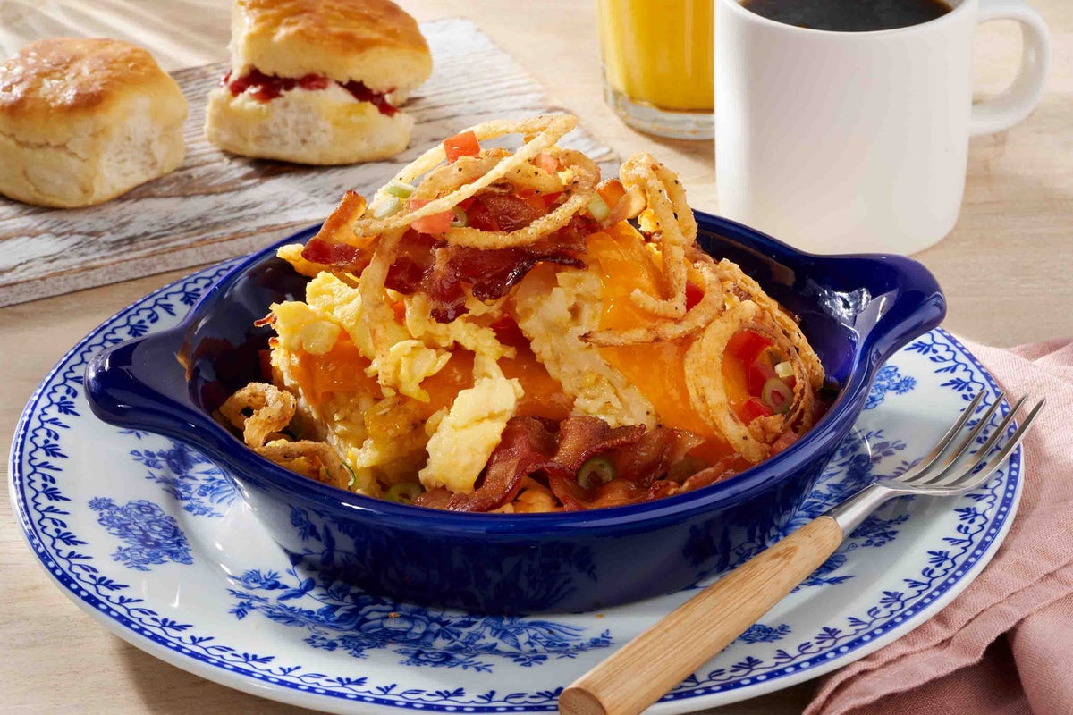 Order Bacon n’ Egg Hashbrown Casserole food online from Cracker Barrel store, Rochester on bringmethat.com