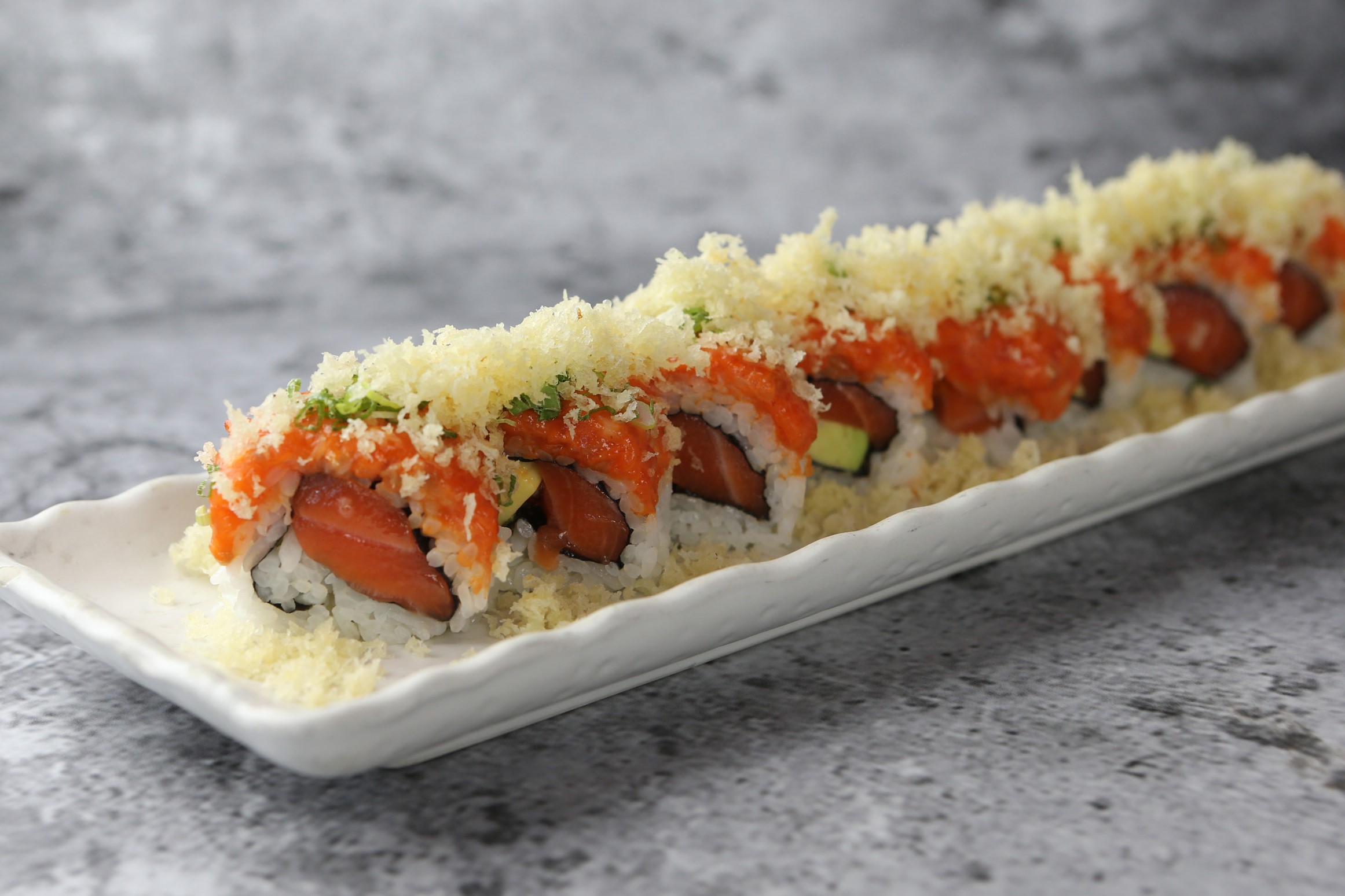Order Alaskan Beauty Roll food online from Zen Bistro store, Millbrae on bringmethat.com