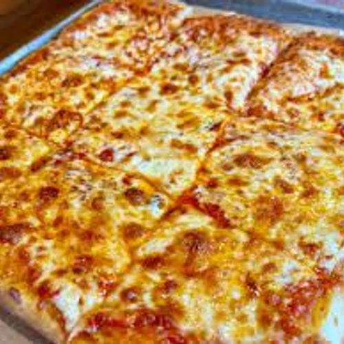 Sicilian Deep Dish cheese Pizza from Roma Pizza