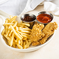 Order Kids Chicken Strips food online from Hof Hut store, Long Beach on bringmethat.com