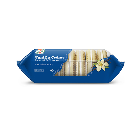Order 7-Select Vanilla Crème Sandwich Cookies 3.5oz food online from 7-Eleven store, Charlotte on bringmethat.com