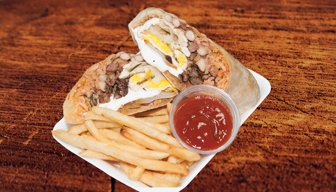 Order Steak and Eggs Burrito food online from Pacheco Tacos store, Los Angeles on bringmethat.com