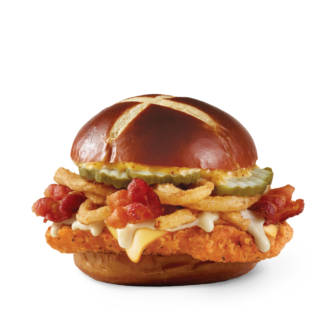 Order Spicy Pretzel Bacon Pub food online from Wendy's store, New Bern on bringmethat.com