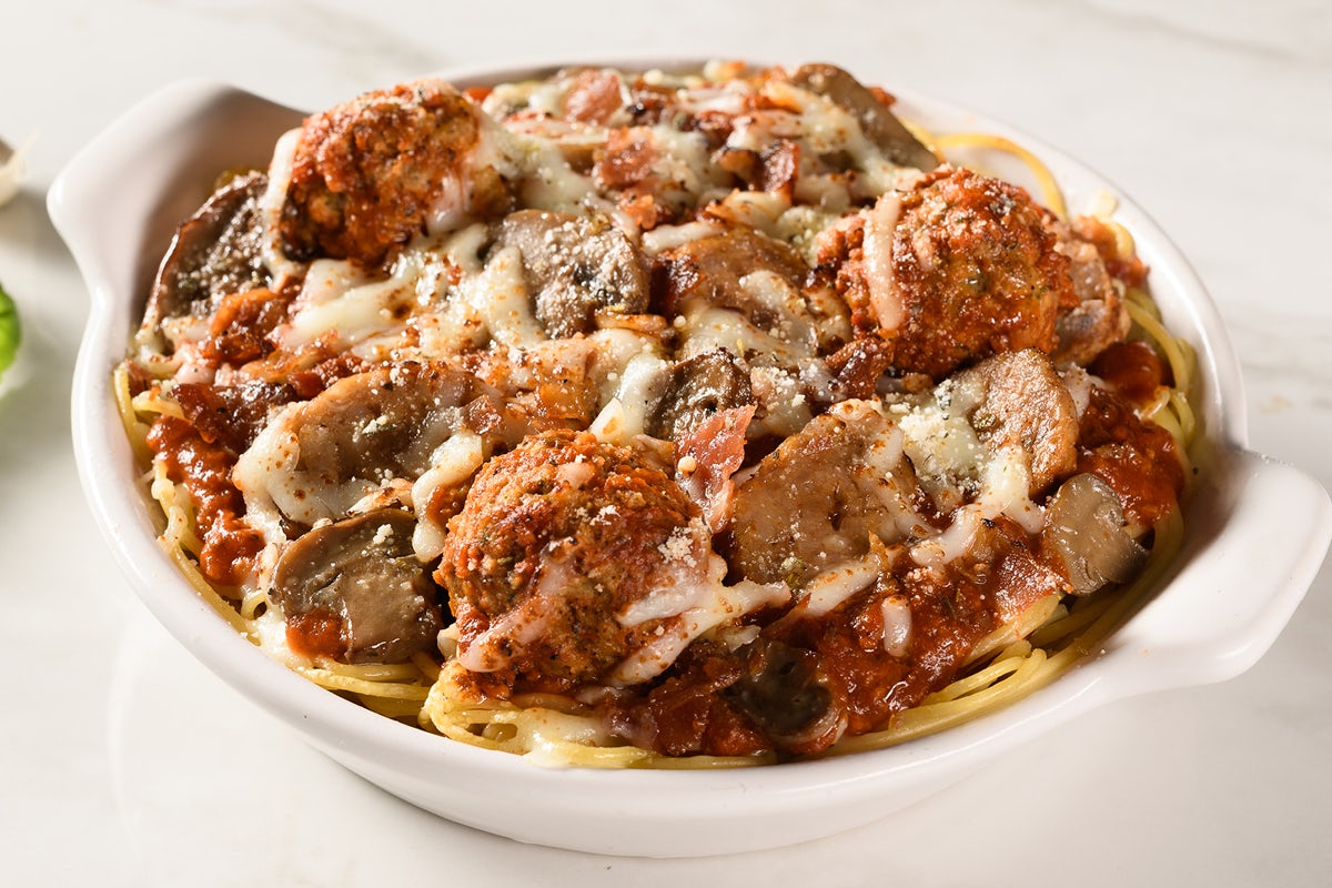 Order Loaded Baked Spaghetti food online from Fazoli store, Atlanta on bringmethat.com