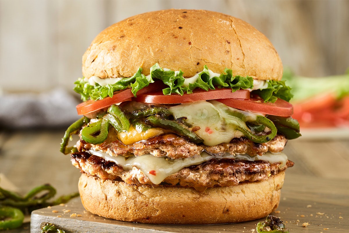 Order DOUBLE COLORADO TURKEY BURGER food online from Smashburger store, Wantagh on bringmethat.com