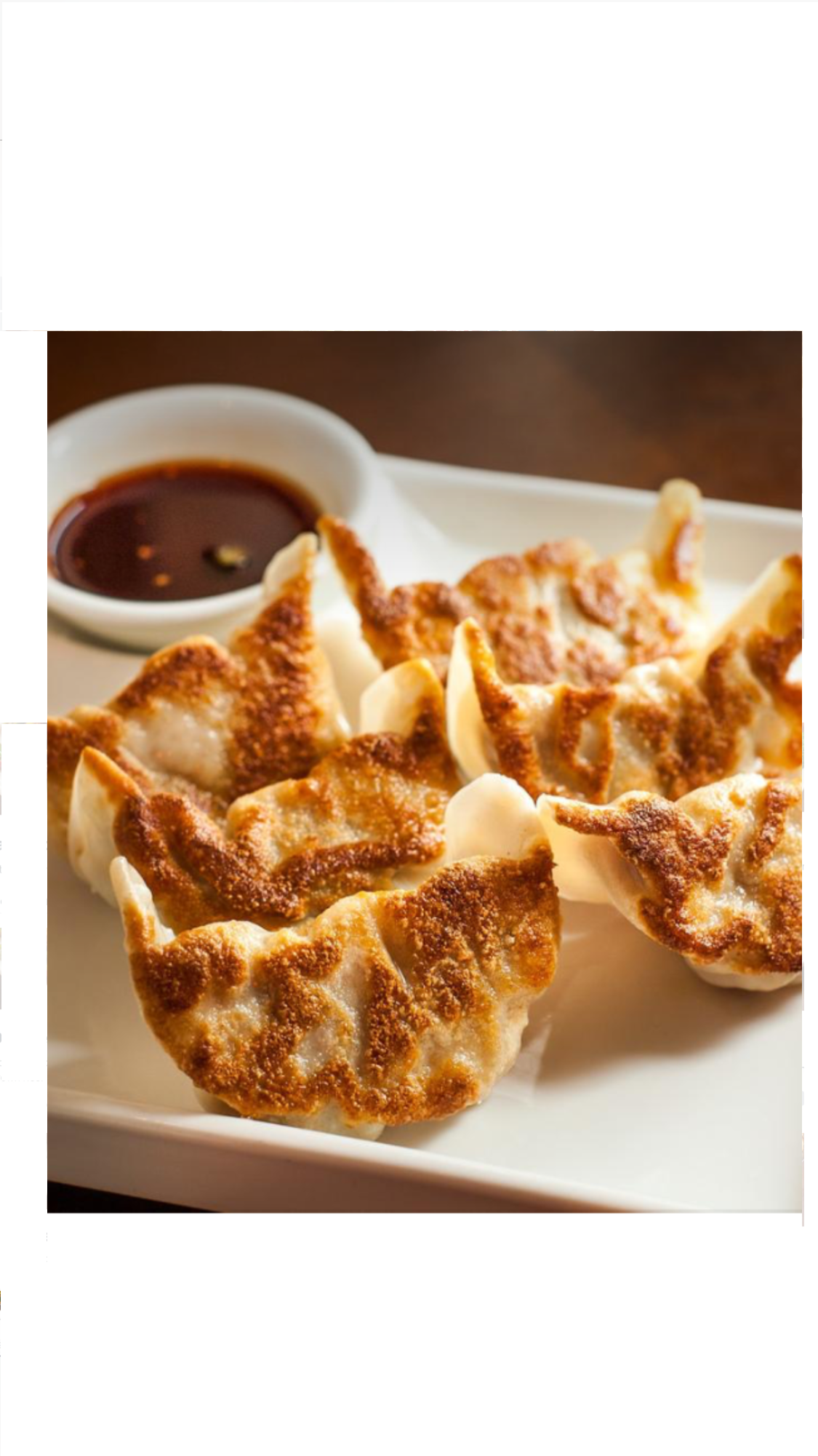Order A5. Fried Pork Dumpling food online from Shu Han Ju Chinese Restaurant store, New York on bringmethat.com