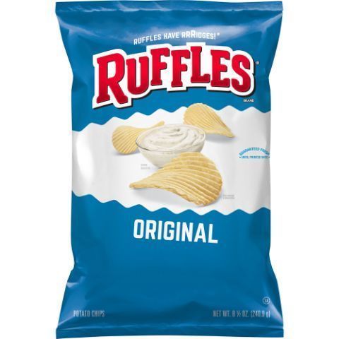 Order Ruffles Potato Chips Original 8.5oz food online from 7-Eleven store, Bellflower on bringmethat.com