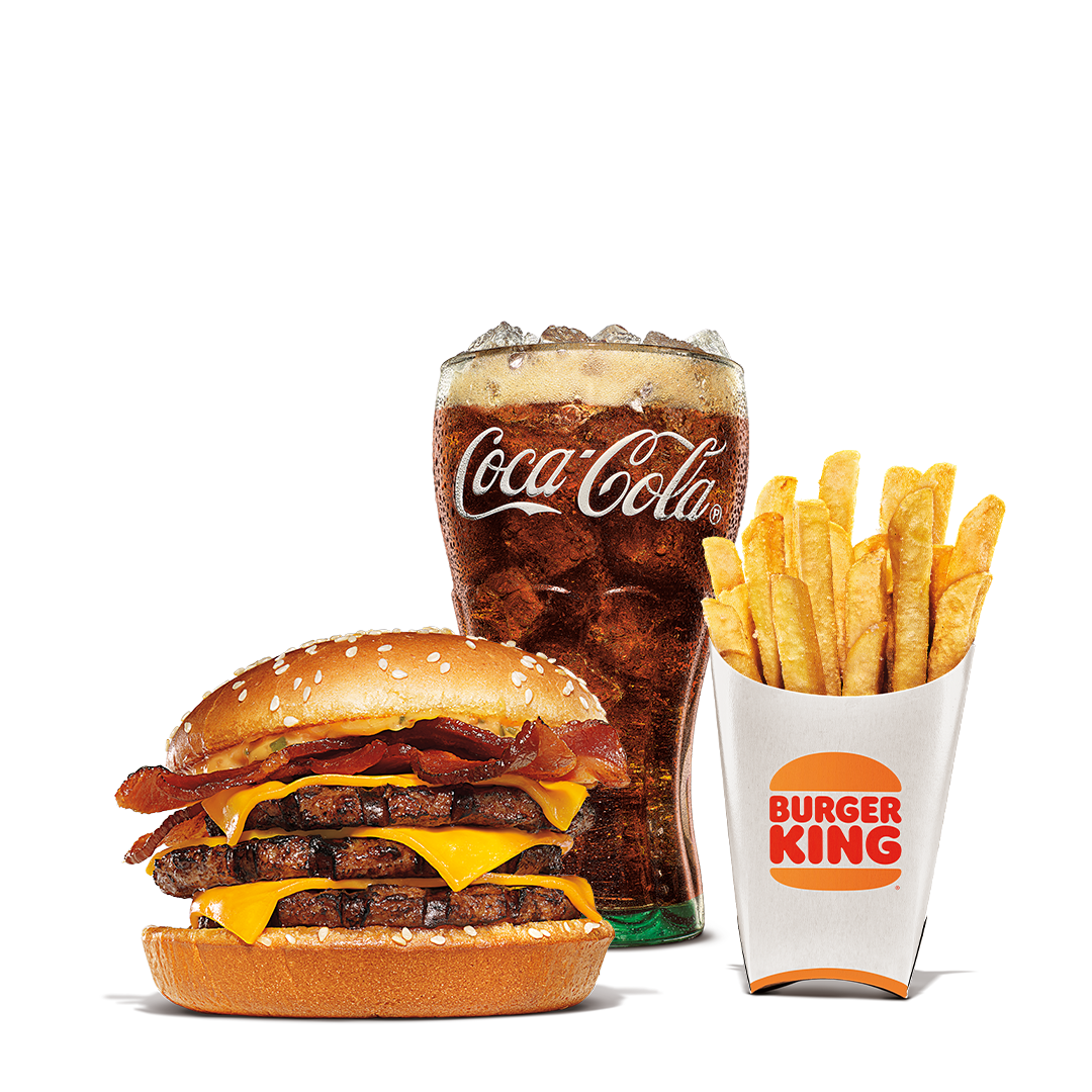Order Triple Stacker Meal food online from Burger King store, Wooster on bringmethat.com