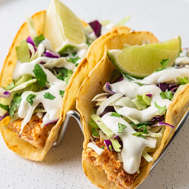 Order Baja Fish Taco food online from Hurricane Grill & Wings store, Syosset on bringmethat.com