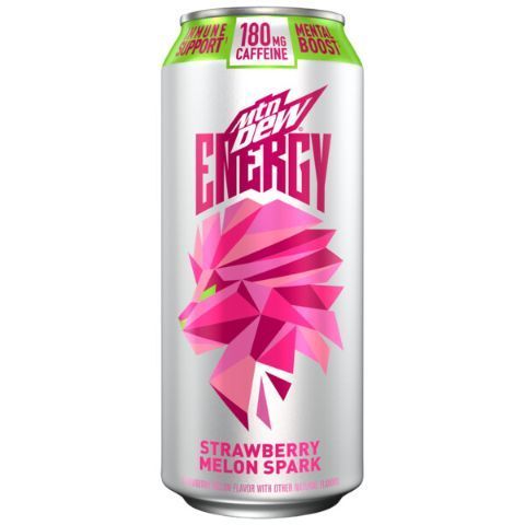 Order MTN DEW ENERGY Strawberry Melon Spark 16oz food online from 7-Eleven store, Natick on bringmethat.com